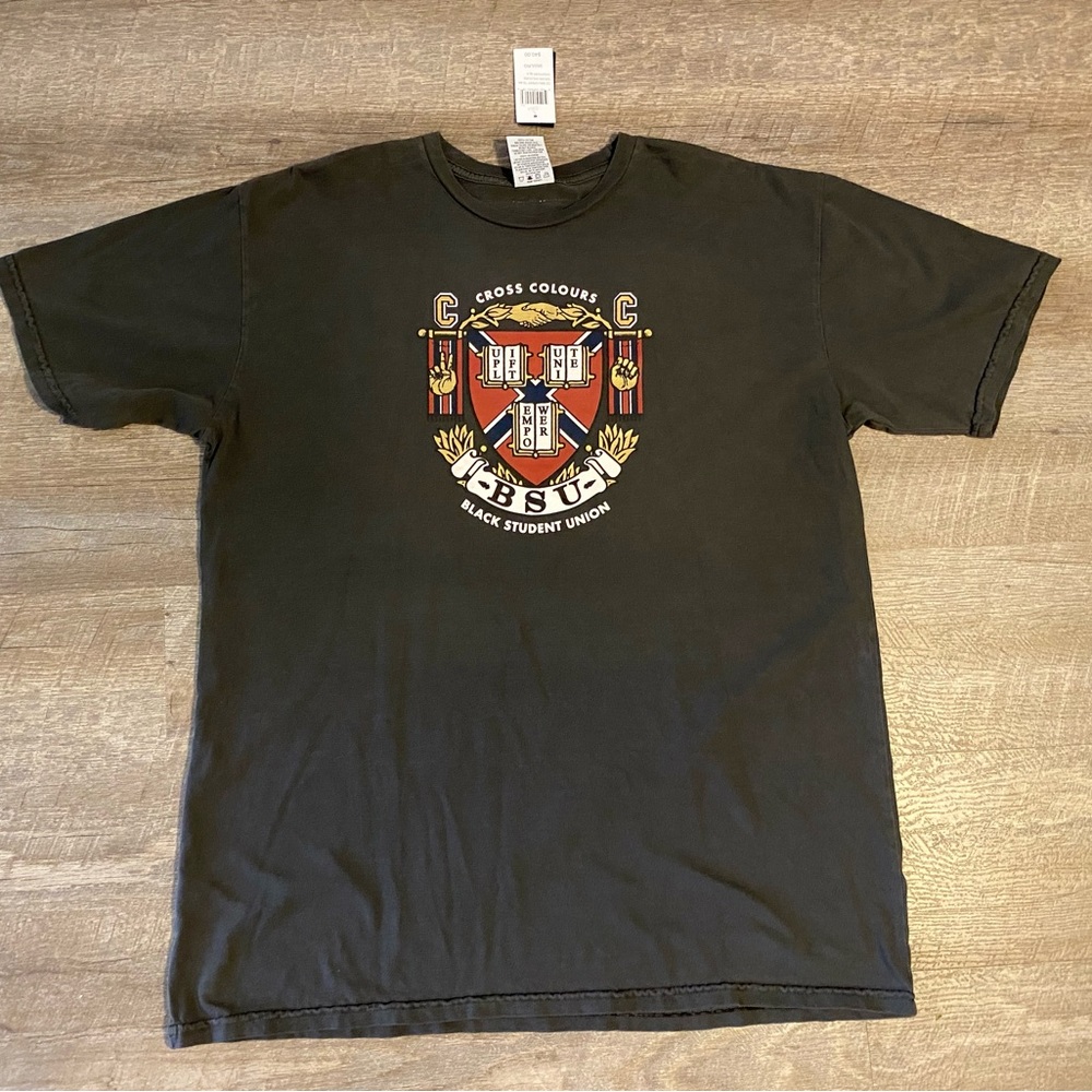 Brand new cross colours black student Union HBCU tshirt multiple size available